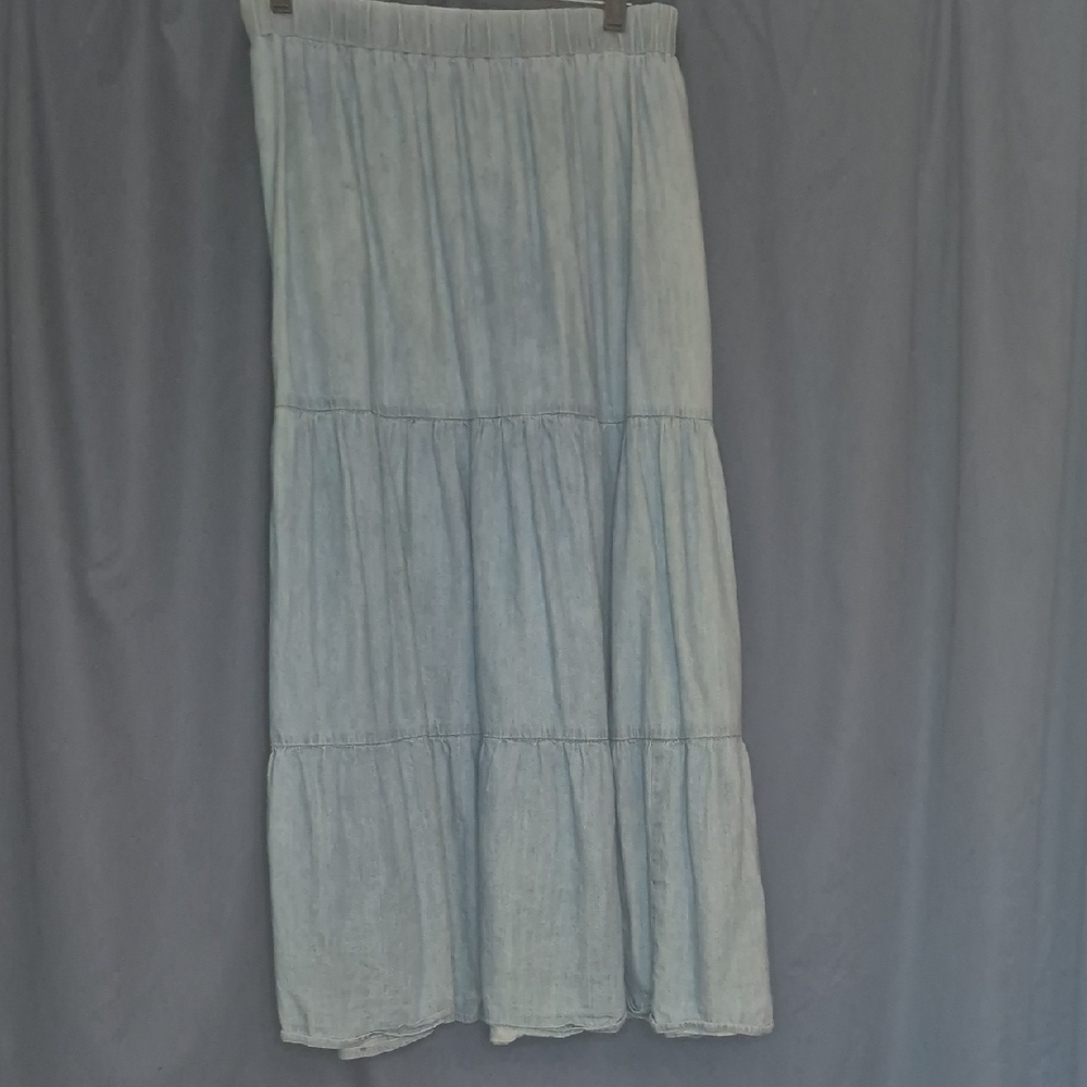 Lane Bryant Light Blue Maxi Skirt
